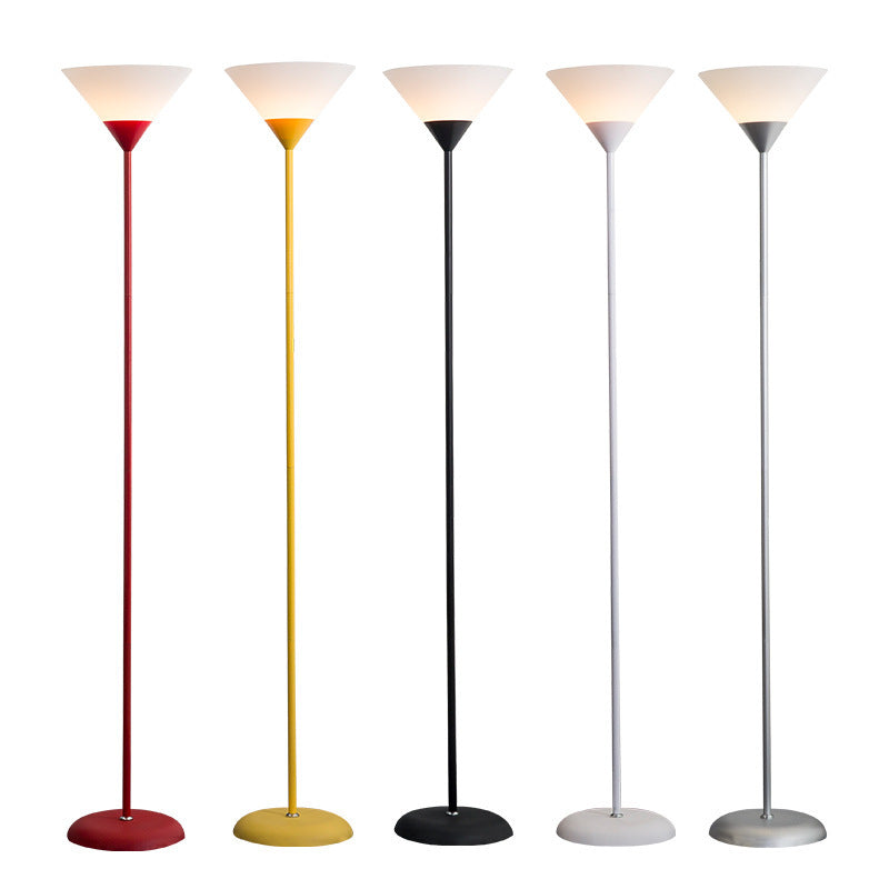 Minimalist Cone Shade Floor Lamp - 1-Light Modern Design, Stylish Lighting for Living Room, Bedroom, and Office