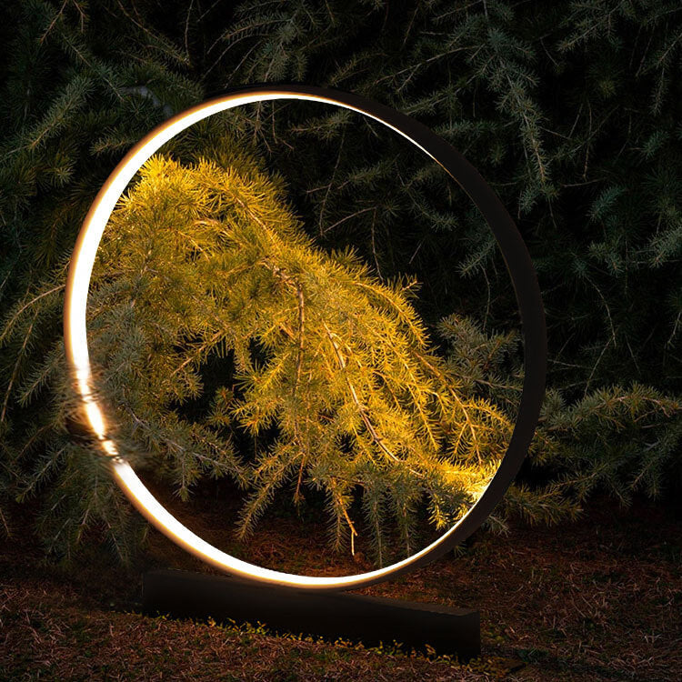 Outdoor Waterproof Acrylic LED Lawn Light with Aluminum Ring Design