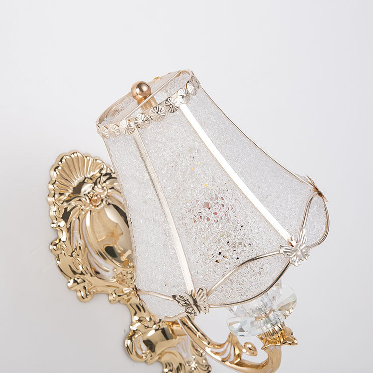 Traditional Resin Iron Conic Cylinder 1-Light Wall Sconce for Bedside