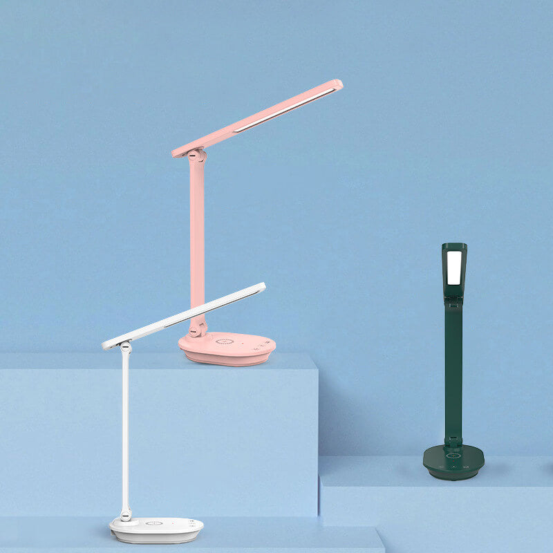 Modern Double Folding Eye Care Wireless Rechargeable LED Desk Lamp - Touch Control, Adjustable Brightness, USB Charging, Energy Efficient, Eye Protection, Portable Design for Home Office, Study, Reading, Nightstand, Desk Lighting Solutions
