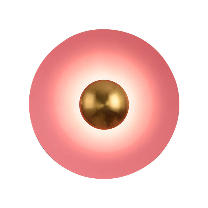 Nordic Multicolor LED Wall Sconce - Round Disc Design