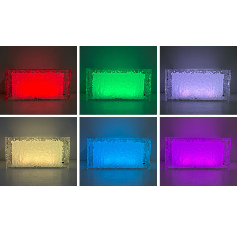 Acrylic RGB LED Ice Cube Table Lamp - Color Changing Decorative Light
