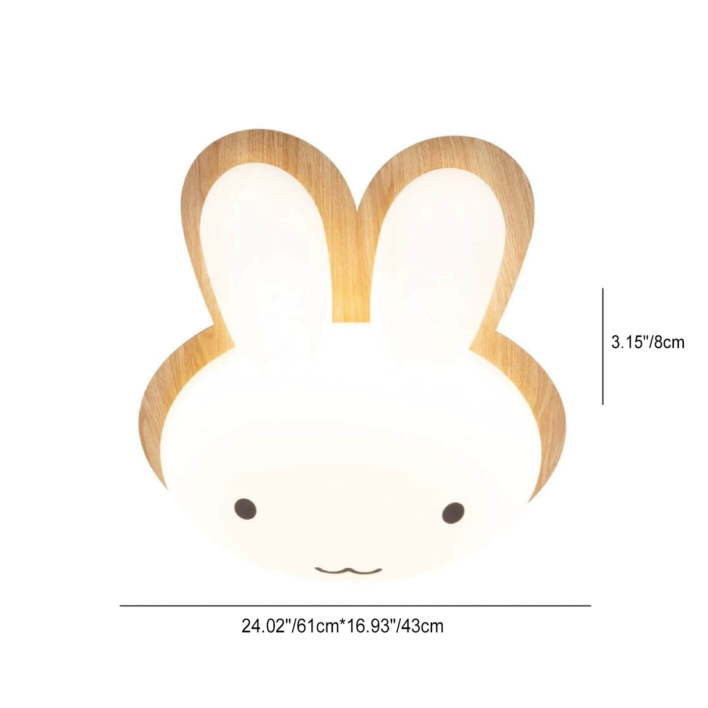 Modern Funny Bunny Kids Iron Acrylic LED Flush Mount Light - Cute Kids Room Lighting, Playful Bunny Design, Energy Efficient Bedroom Fixture, Nursery Ceiling Lamp, Childrens Room Decor, Fun Kids Lighting, Stylish LED Flush Ceiling Light for Toddlers, Uniq