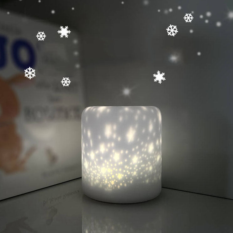 Starry Silicone LED Night Light Table Lamp - USB Rechargeable, Creative Design, Ideal for Kids & Home Decor