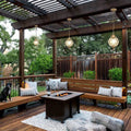 European Vintage Round Ball Die-Cast Aluminum Outdoor Waterproof Pendant Light 1-Light