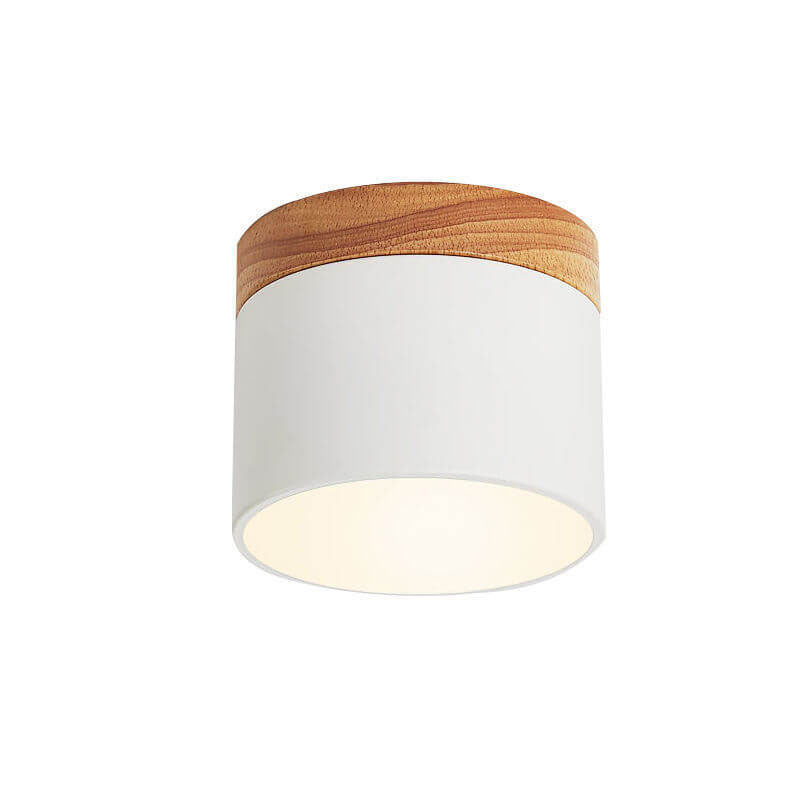 Scandinavian Macaroon LED Flush Mount Ceiling Light - Solid Color Design