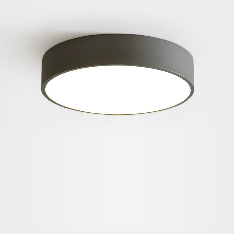 Modern Minimalist Round Iron Acrylic LED Ceiling Light for Living Room