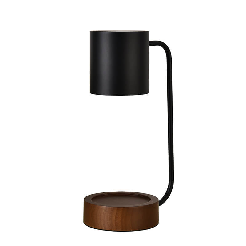 Japanese Minimalist Wood Table Lamp, Dimming Wax Lamp, Melting Candle Design, 1-Light Adjustable Brightness, Contemporary Home Decor, Unique Lighting for Bedroom and Living Room, Eco-Friendly LED Light, Stylish Interior Accent, Warm Ambiance Lighting