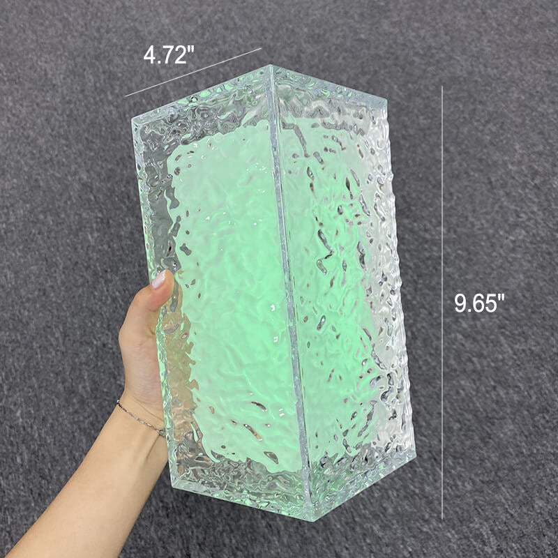 Creative Ice Cube Acrylic RGB LED Decorative Table Lamp | Color Changing Night Light | Modern Home Decor | Unique LED Room Ambiance | USB Rechargeable | Best Gift for Kids & Adults | Stylish Illumination for Bedrooms & Living Rooms