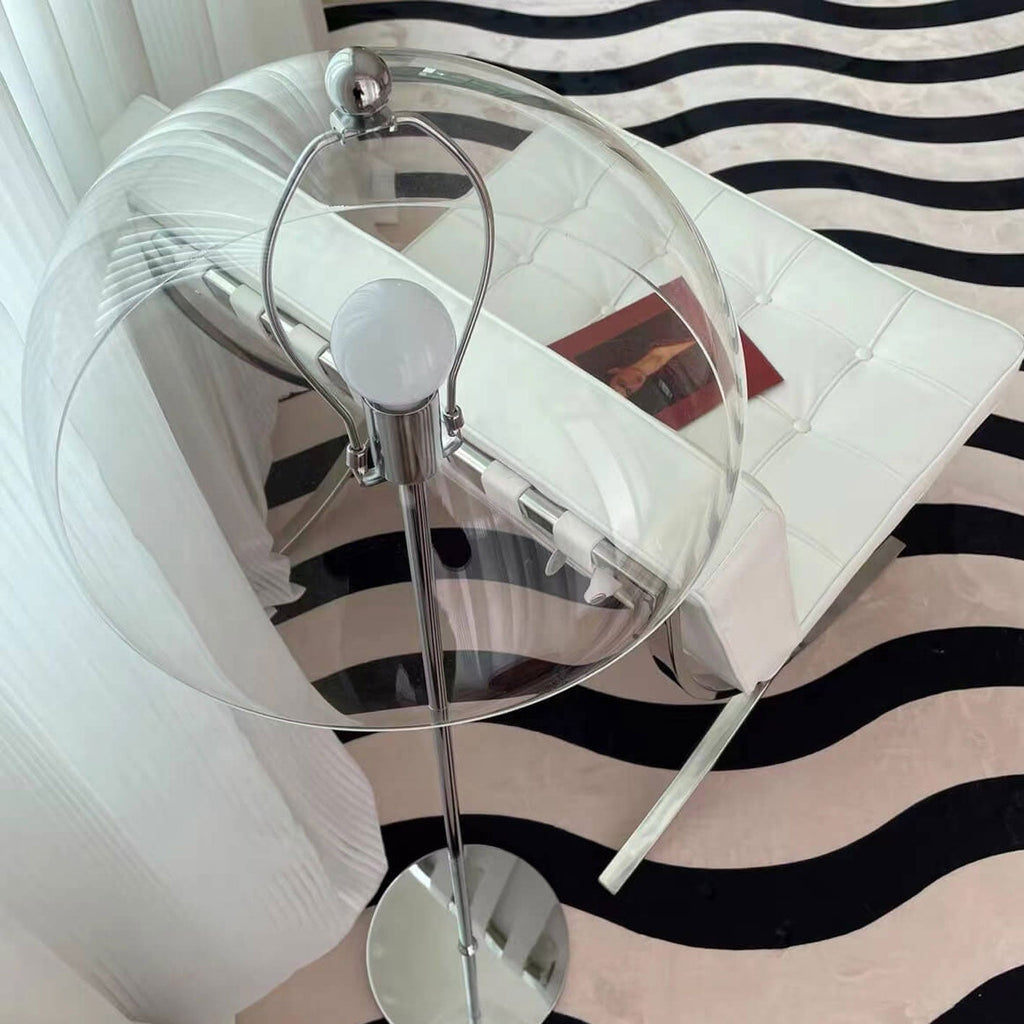Creative Retro Mushroom Design Floor Lamp - 1-Light Acrylic Standing Lamp