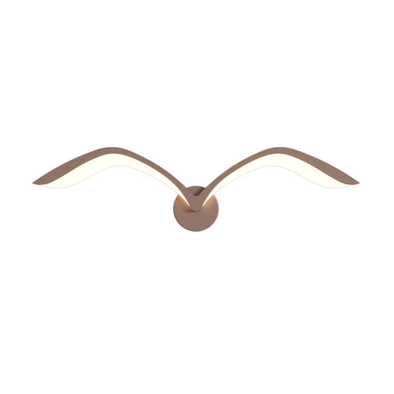 Nordic Minimalist Seagull Acrylic LED Wall Sconce Lamp - Modern Lighting Design, Energy-Efficient, Home Décor, Scandinavian Style, Adjustable Brightness