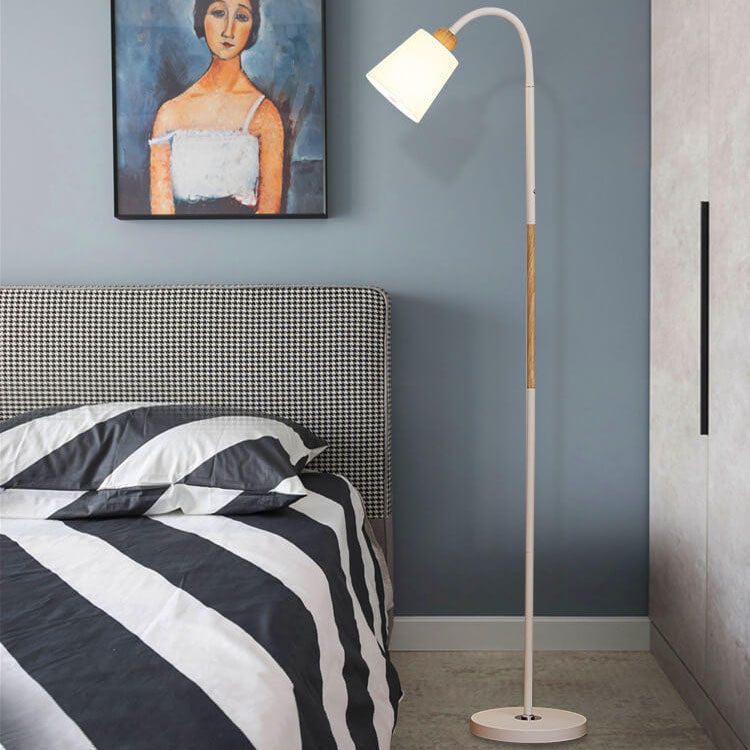 Modern Minimalist Iron Floor Lamp - 1-Light Standing Design, Adjustable Height, Industrial Home Lighting