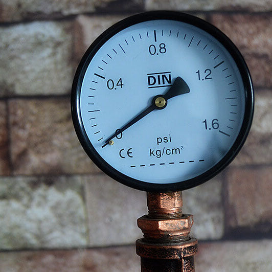 Industrial Steampunk Copper Water Pipe Floor Lamp - 2-Light Design