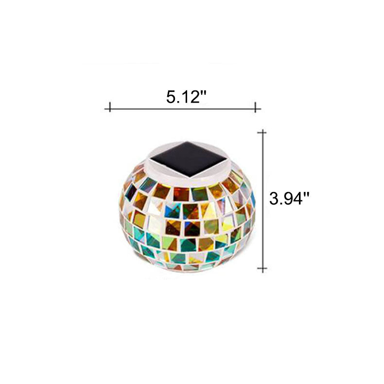 Tiffany Solar Waterproof LED Mosaic Lawn Light - Outdoor Decorative Lighting