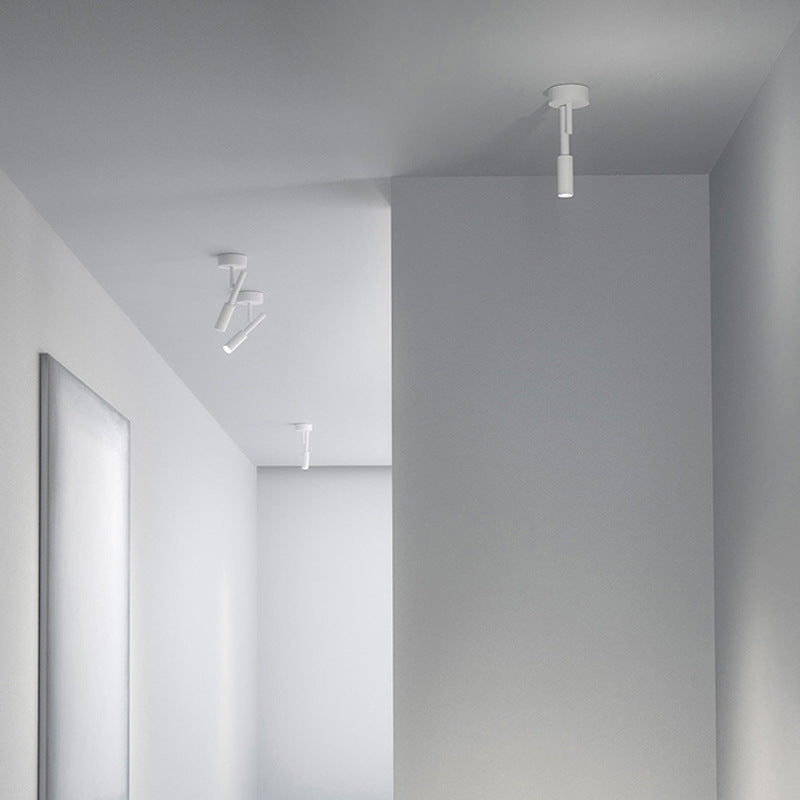 Modern Minimalist LED Spotlight Semi-Flush Mount Ceiling Light for Living Room