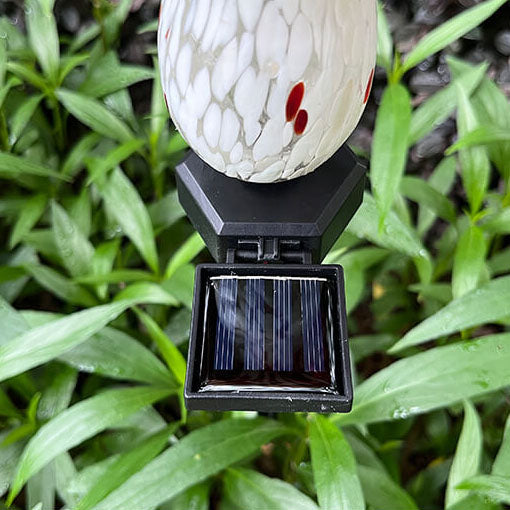 Vibrant Mushroom Solar LED Garden Light - Waterproof Colorful Glass Lawn Decor