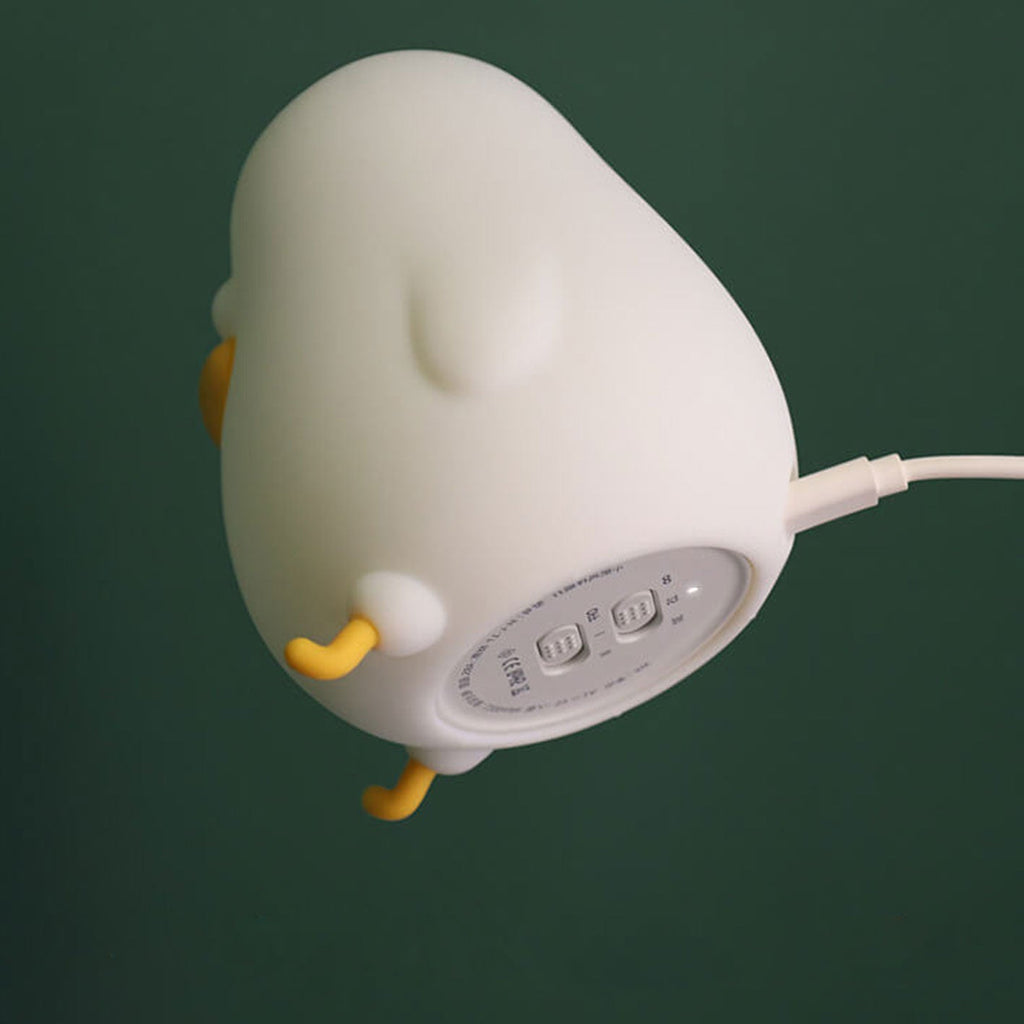 Cartoon Chick LED Silicone Night Light - USB Table Lamp for Kids