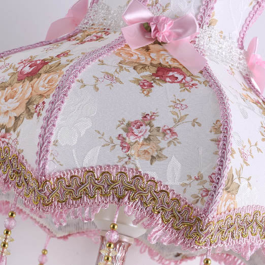 European Romantic Fabric Tassel Table Lamp - 1-Light Elegance for Home Décor