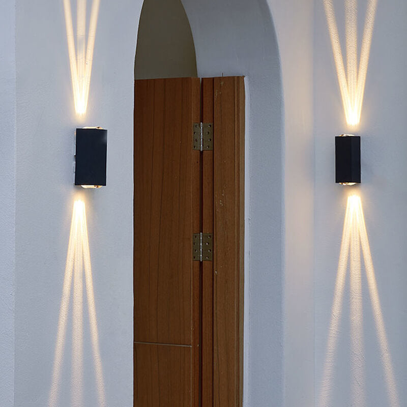 Modern Minimalist Aluminum LED Outdoor Wall Sconce for Patio Lighting