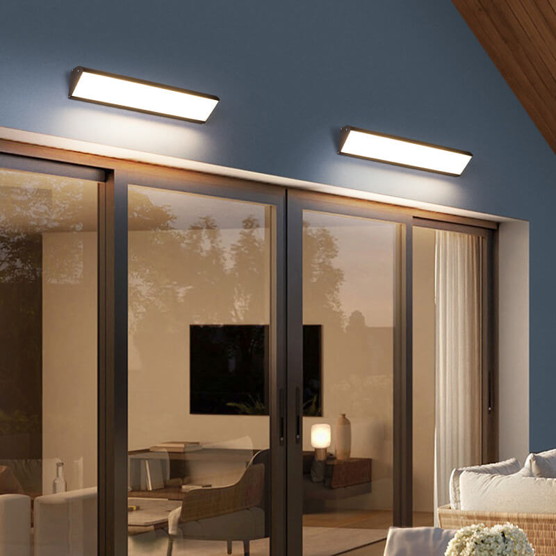 Modern Minimalist LED Wall Sconce - Aluminum Acrylic Waterproof Indoor Outdoor Lamp