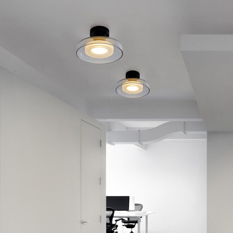 Nordic Vintage Round Glass LED Wall Sconce Lamp