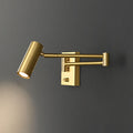 Nordic Luxury Copper Rotatable LED Wall Sconce Lamp for Eye Protection Reading