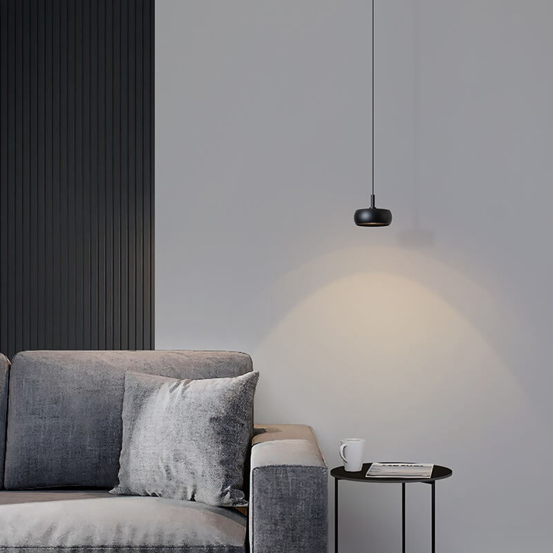 Nordic Minimalist Dome Aluminum LED Pendant Light Retractable