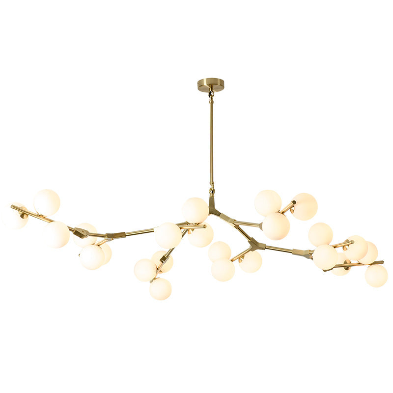 Modern Creative Magic Bean Branch Chandelier - 12/18/24 Light Glass Fixture, Elegant Design, Statement Lighting, Home Decor, Hanging Lamp, Unique Ceiling Fixture, Contemporary Style, Dining Room, Living Room, Bedroom Lighting