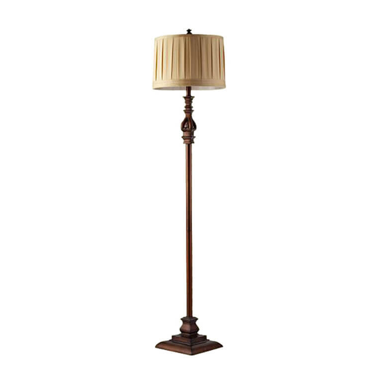 Modern European Retro Pleated Floor Lamp - 1-Light Designer Lighting