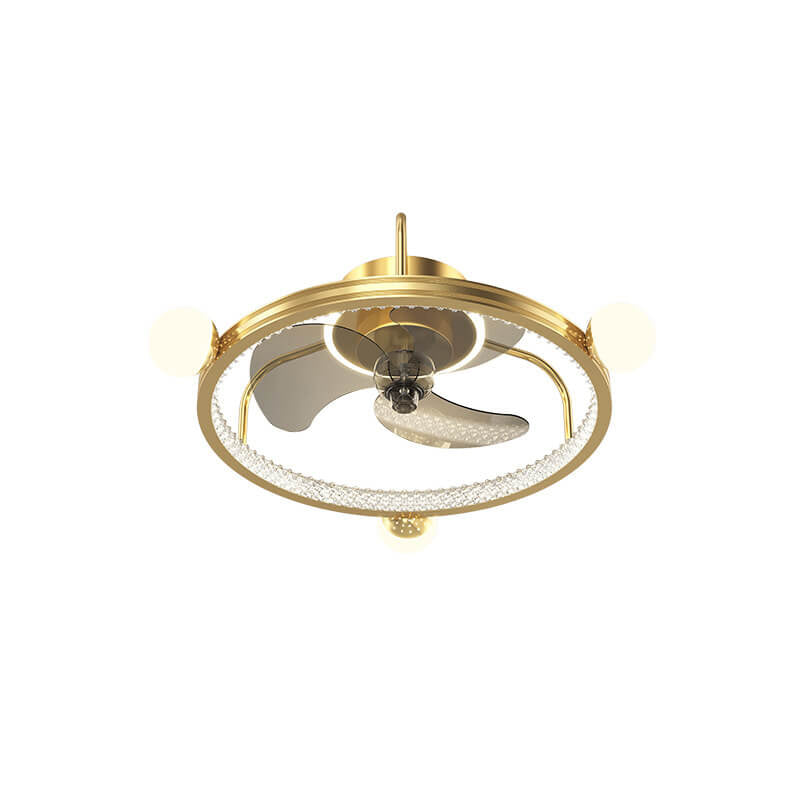 Modern Luxury LED Flush Mount Ceiling Fan Light - Full Star Design Ceiling Fixture