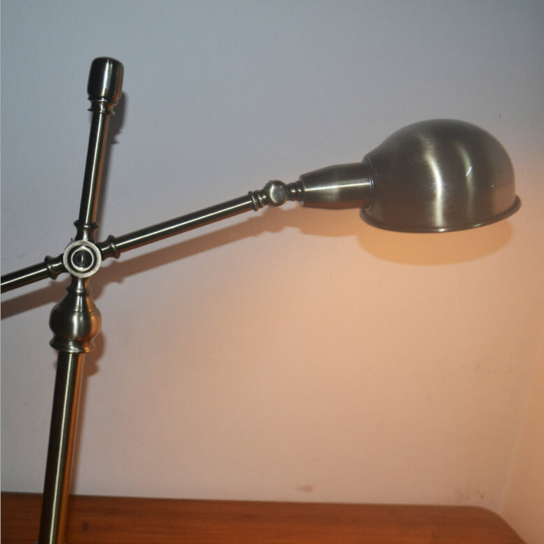 Industrial Iron Eye Protection Table Lamp - 1-Light Design, Modern Vintage Style, Adjustable Height, Home Office Lighting, Desk Lamp with Iron Finish, Ideal for Reading and Task Lighting