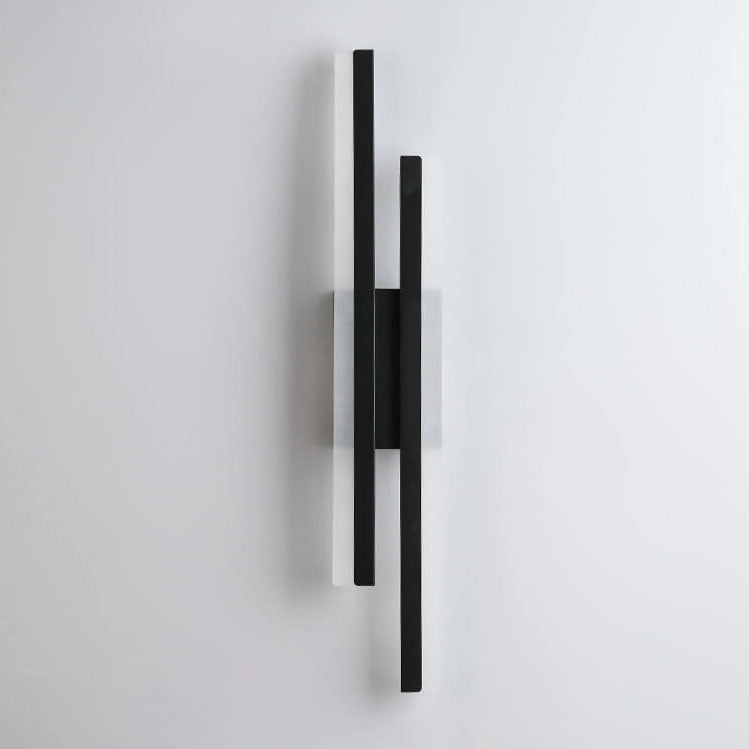 Modern Minimalist LED Wall Sconce - Iron Acrylic Line Design Lighting