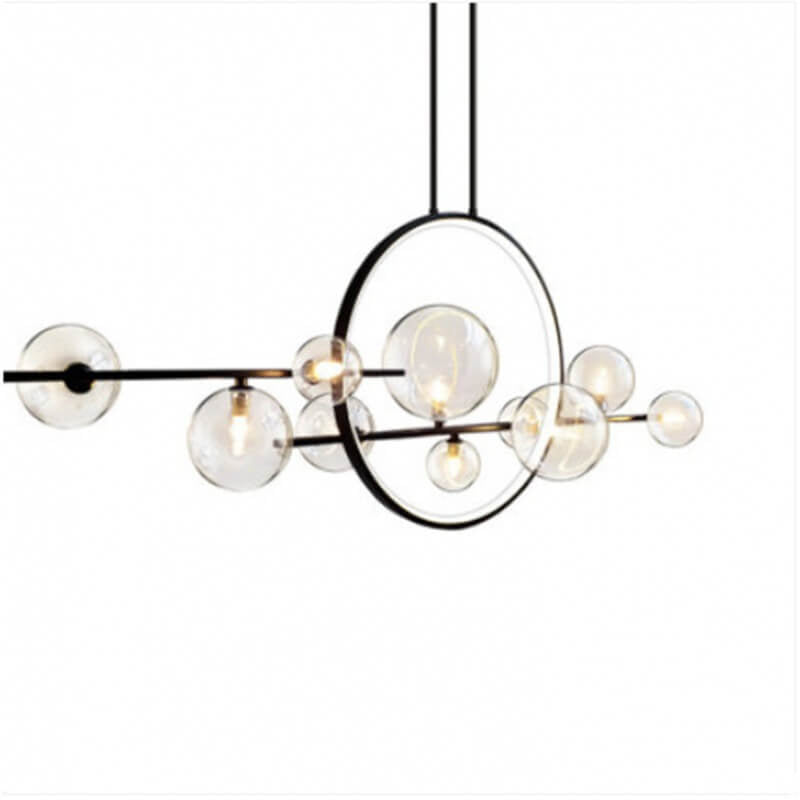 Modern Glass Bubble Chandelier - 7/10 Light Magic Bean Island Pendant Lighting