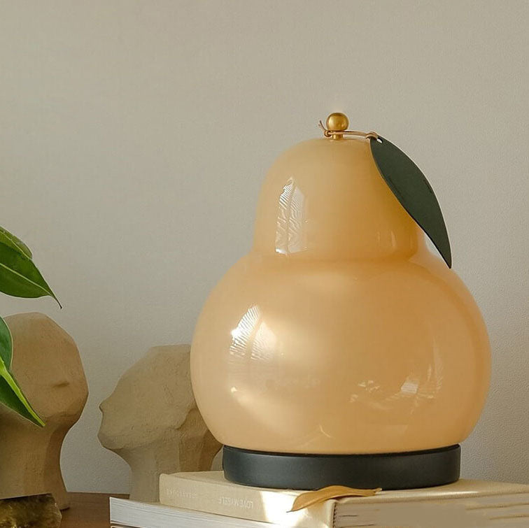 Traditional French Cream Pear Shape LED Rechargeable Touch Table Lamp for Bedroom Nightstand Lighting Decorative Accent Soft Warm White Glow Modern Minimalist Design Portable Cordless Dimmable Bedside Lamp Stylish Home Decor Unique Gifts for Her