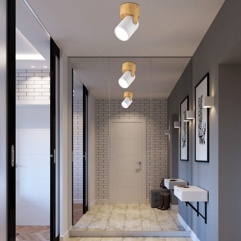 Modern Minimalist LED Track Light - 3-Light Flush Mount Ceiling Fixture for Living Room & Bedroom