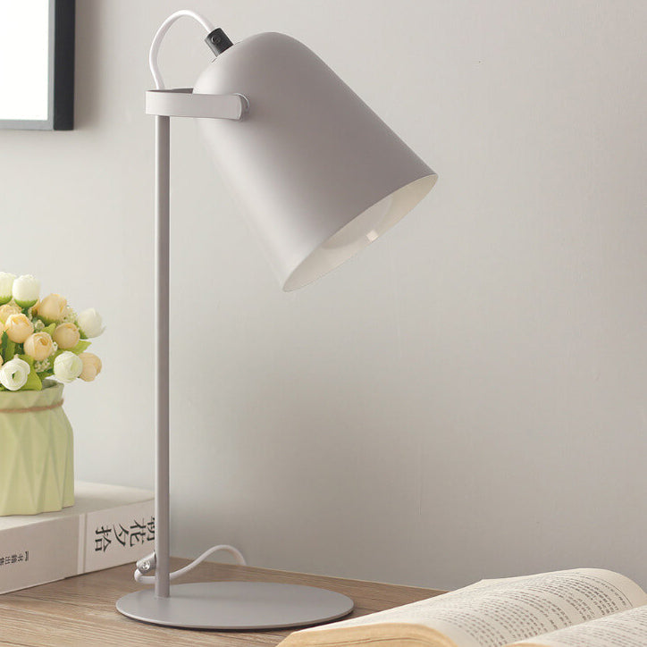 Nordic Macaroon Column Shade Table Lamp - 1-Light Modern Design, Stylish Decor, Home Lighting Solution, Scandinavian Elegance