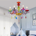 Modern Luxury Crown Iron Glass Crystal Chandelier 6/8 Light for Dining Room