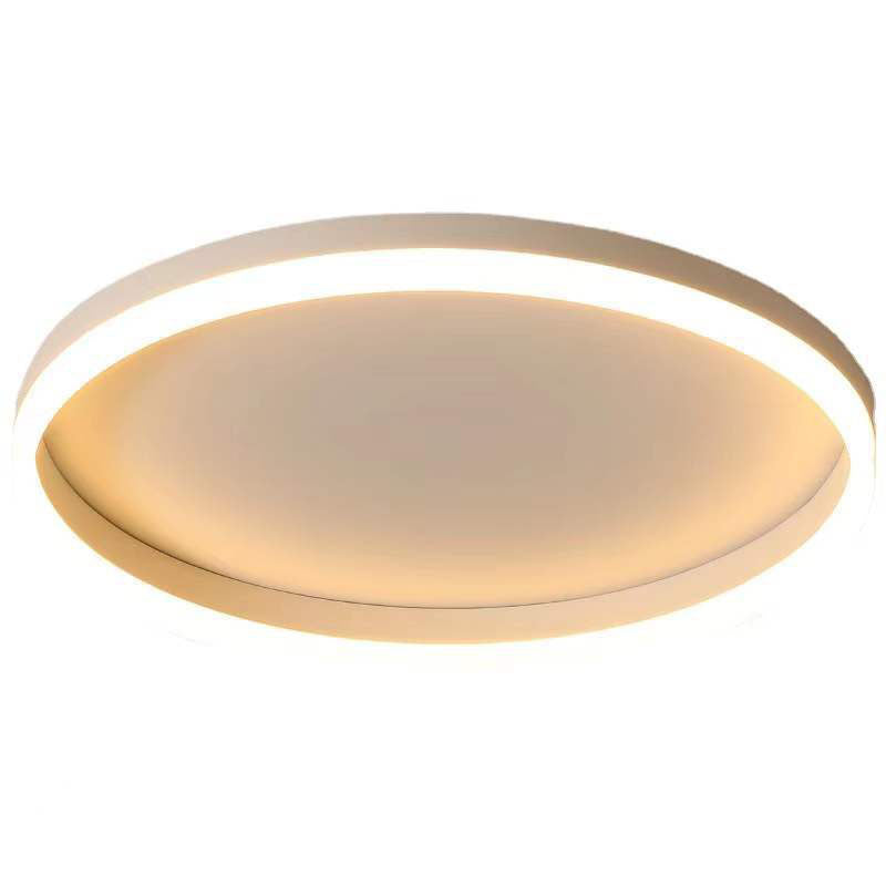 Nordic Minimalist Circle Ring LED Flush Mount Ceiling Light - Iron & Acrylic Design
