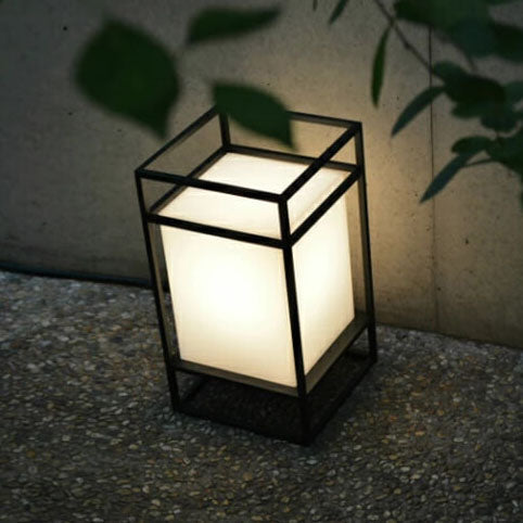 Japanese Tatami Rectangular Iron Floor Lamp - 1-Light Design for Elegant Home Decor