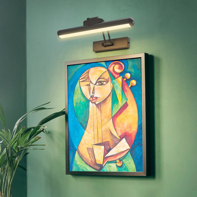 Minimalist Adjustable LED Wall Sconce Bar Light – Multi-Angle Dimmable Vanity Lamp