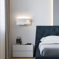 Modern USB Smart LED Wall Sconce Lamp, Flat Design, Reading Light, Energy-Efficient, Minimalist Style, Adjustable Brightness, USB Charging, Home Decor, Indoor Lighting, Contemporary Wall Fixture