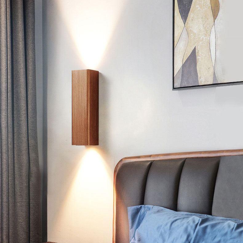 Nordic Minimalist Brushed Aluminum LED Wall Sconce - Rectangular Design, Modern Lighting, Durable Fixture, Energy-Efficient, Home Decor Accent