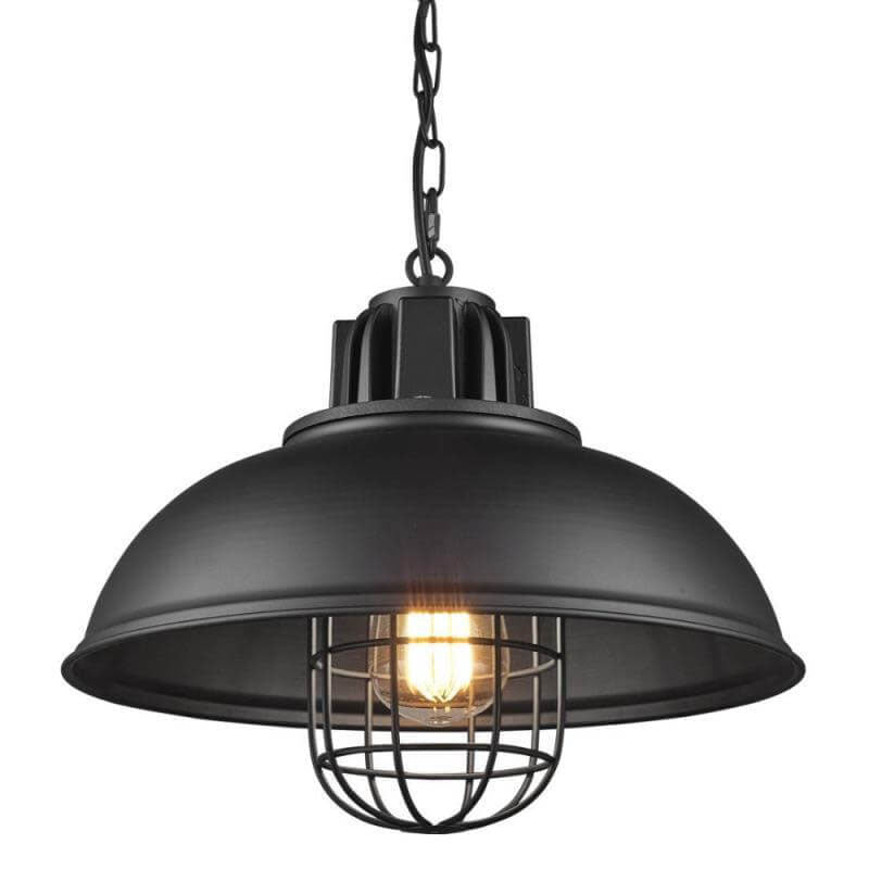 Vintage Industrial Iron Pot Lid Dome Pendant Light - 1-Light Fixture, Retro Style, Farmhouse Decor, Rustic Lighting, Kitchen Hanging Light