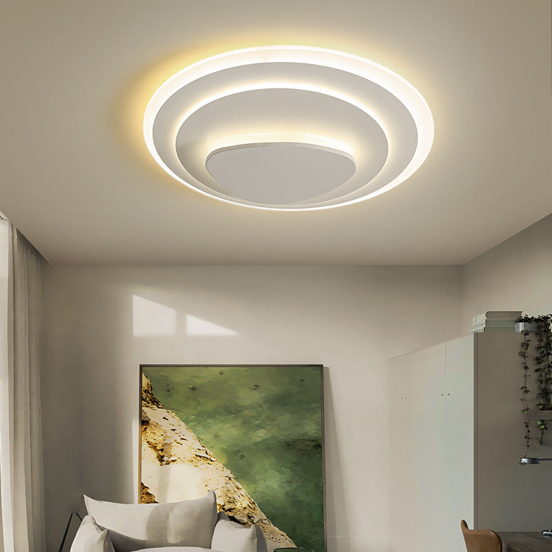 Nordic Geometric Wrought Iron LED Flush Mount Ceiling Light