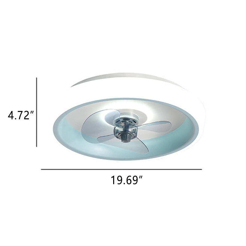 Modern Acrylic LED Ceiling Fan Light - Lightweight Flush Mount Fixture