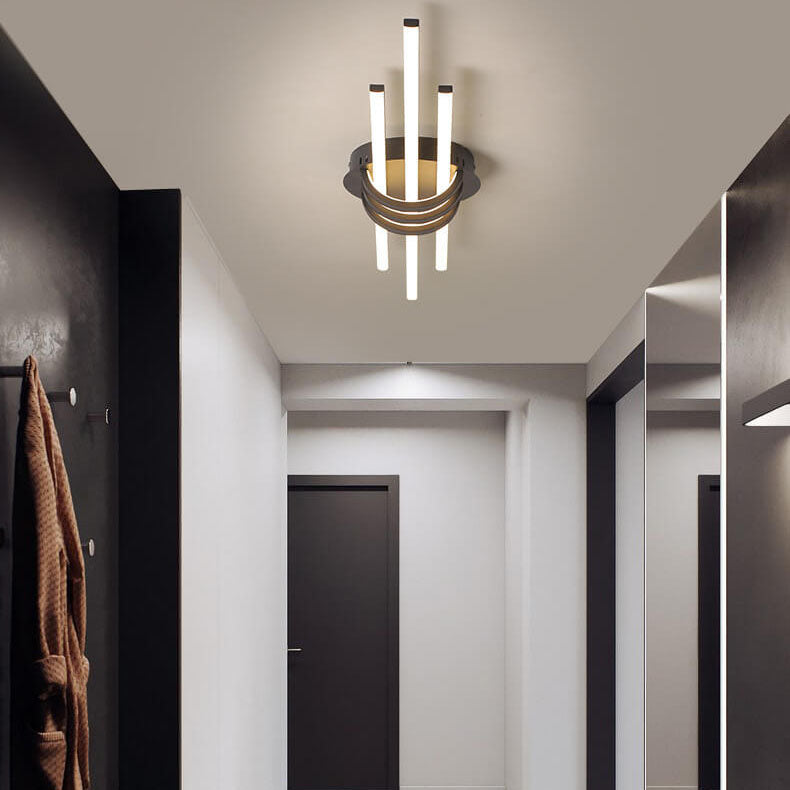 Modern Minimalist LED Flush Mount Light - Sleek Ceiling Fixture for Home Decor, Energy Efficient, Adjustable Brightness, Contemporary Interior Lighting