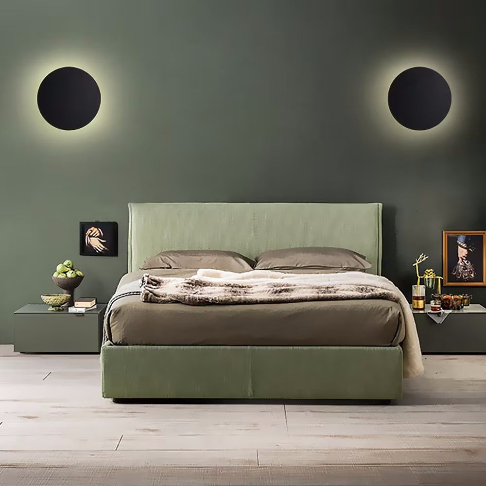 Colorful Modern Minimalist Round Iron LED Wall Sconce Lamp