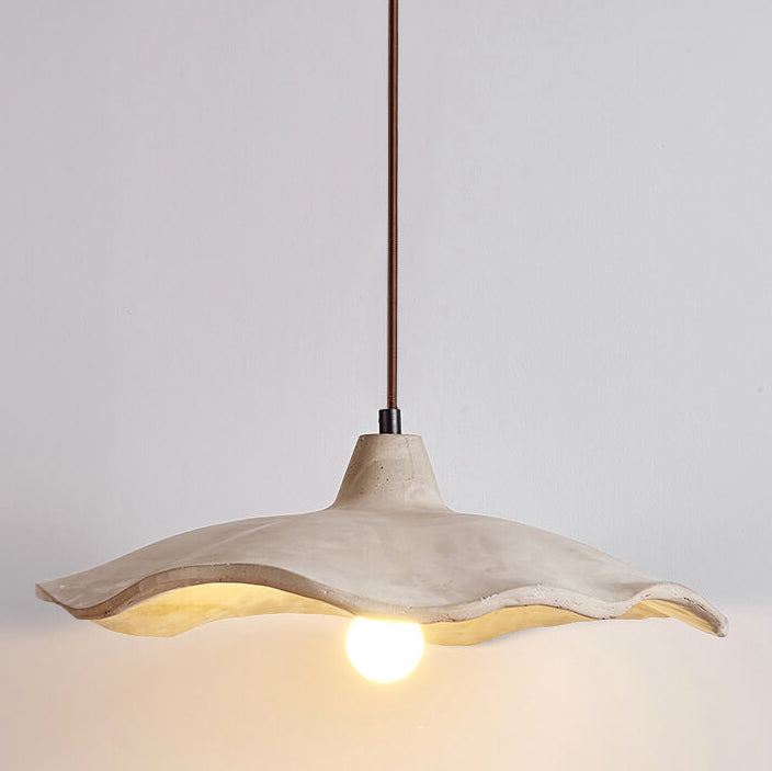 Japanese Vintage Flower Shape Lampshade Ceiling Light Chandelier 1/2/3-Light