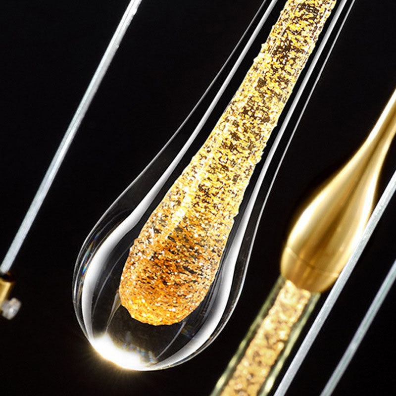 Teardrop Crystal LED Wall Sconce for Bedroom - Modern Luxury Lighting Solution