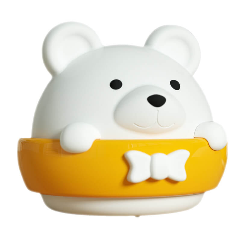 Creative Cartoon ABS Bear LED Night Light Wall Sconce Lamp for Kids Room, Cute Bear Design Nursery Light, Adjustable Brightness, Battery Operated Decorative Wall Lamp, Child-Friendly Nightlight for Boys and Girls